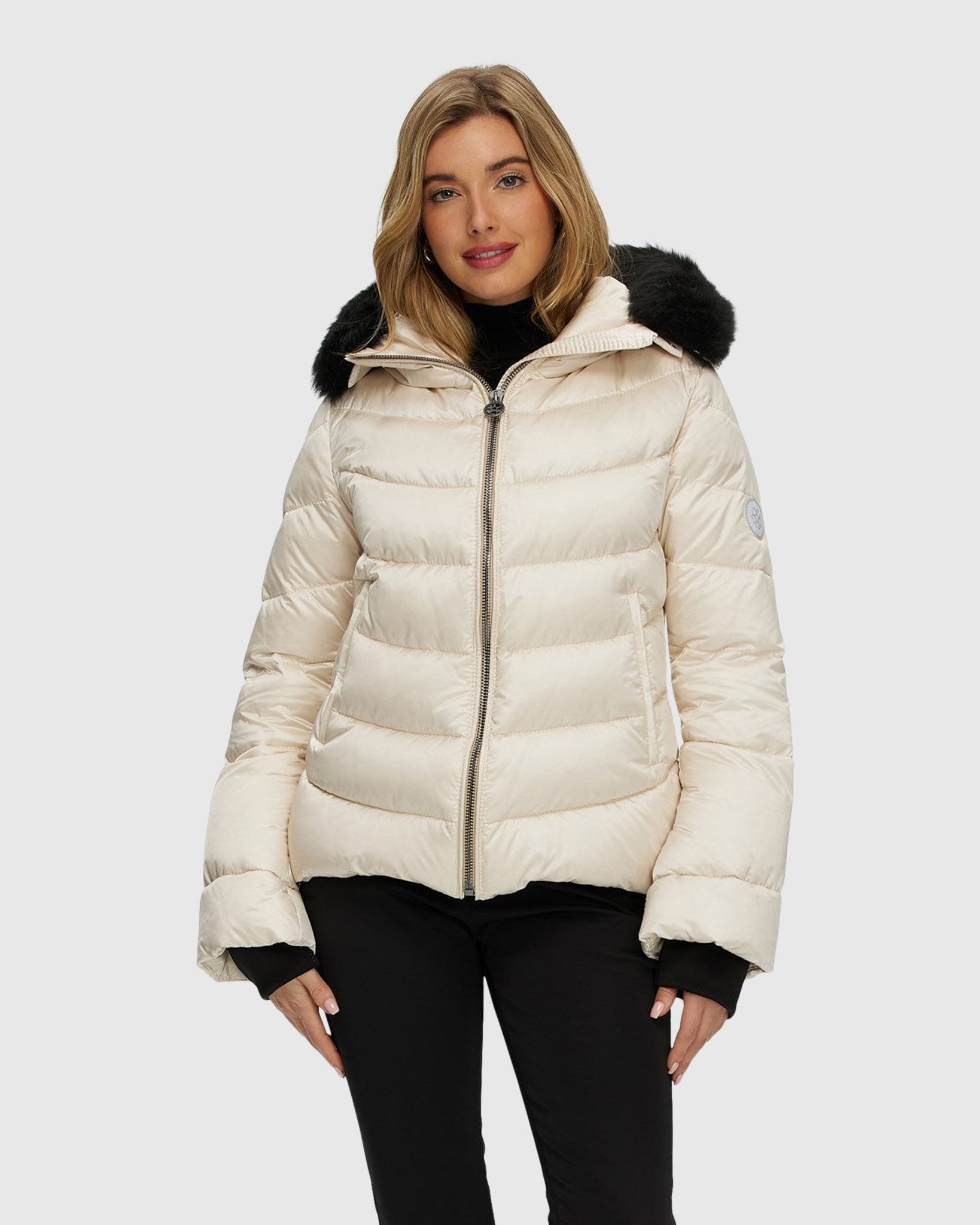 AprèsSki Jacket With Detachable Toscana Shearling Lamb Hood Trim — free download