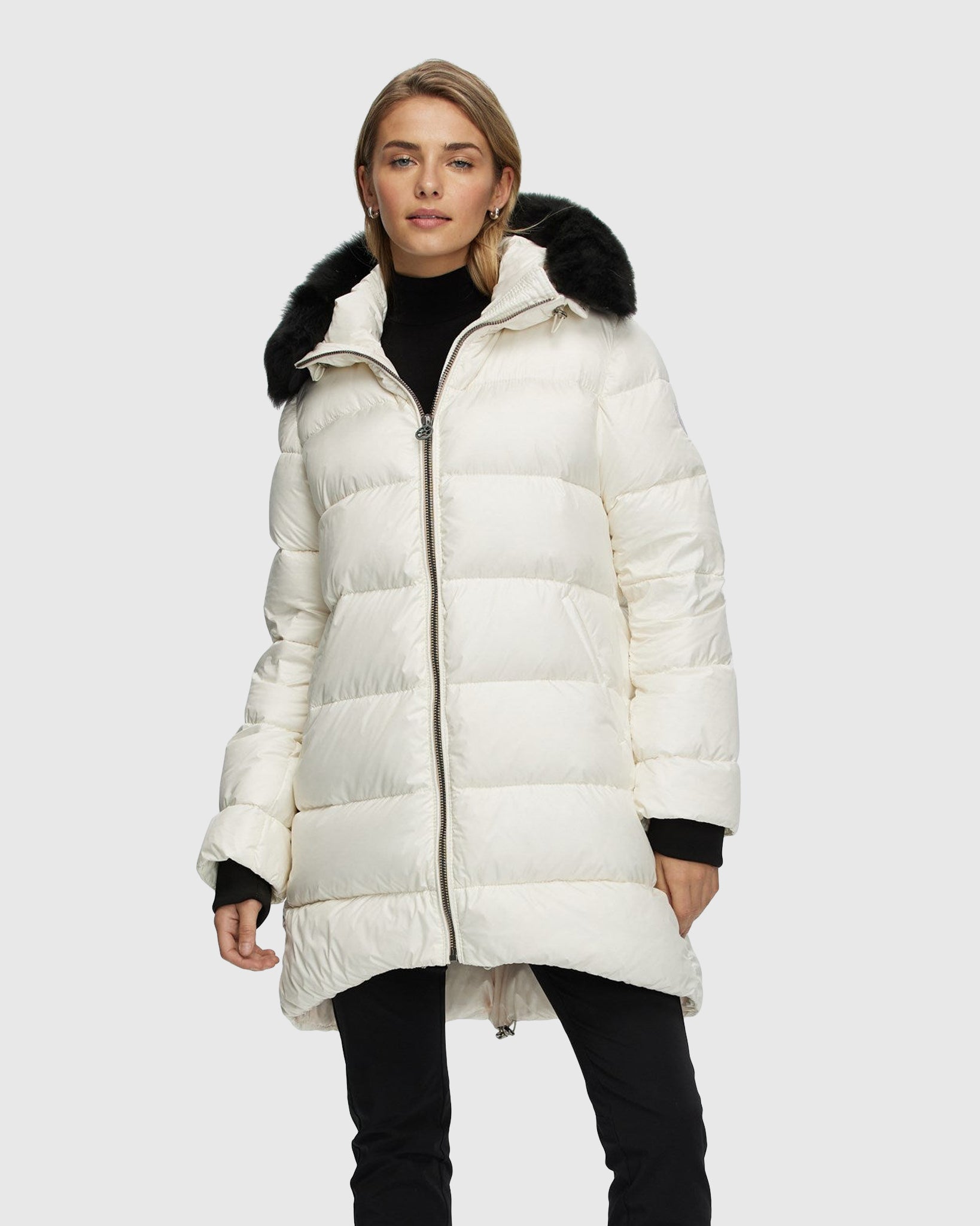 ApresSki Jacket With Detachable Toscana Shearling Lamb Hood Trim — free download