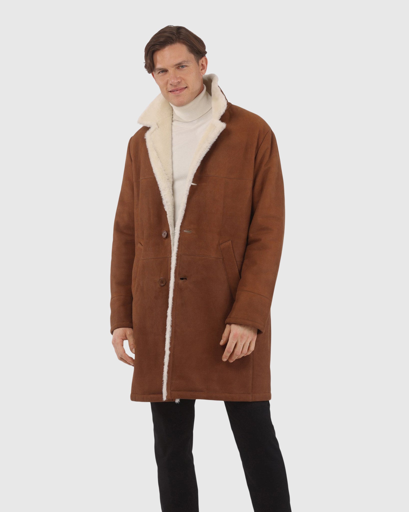 #Color_COGNAC PATTERN/WHITE