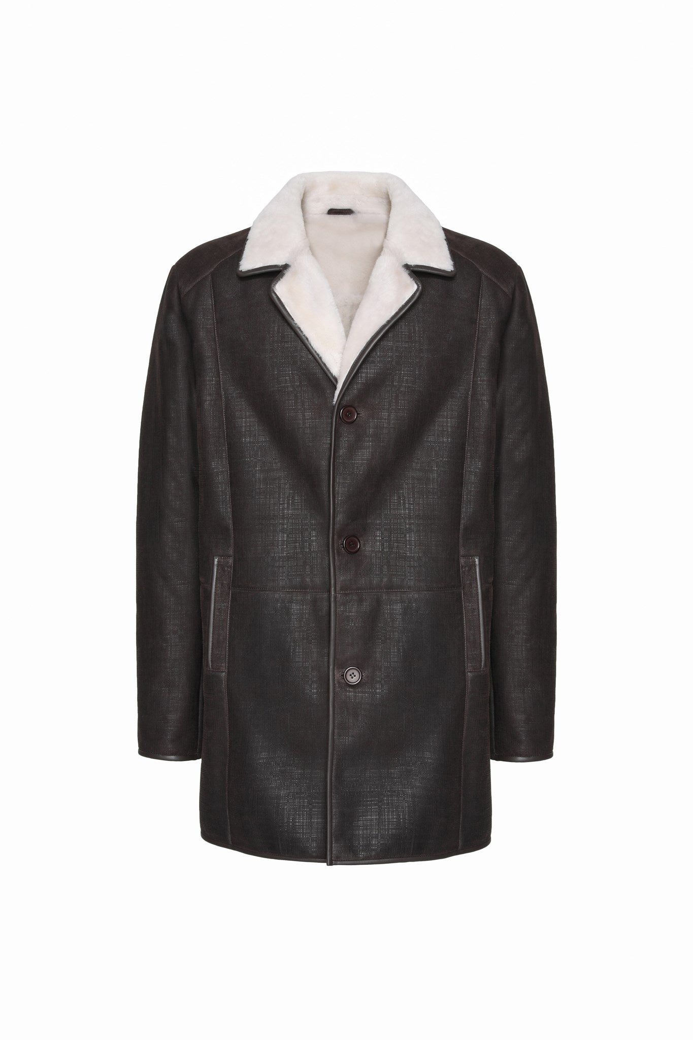 Poussette en peau d'agneau mérinos pour homme