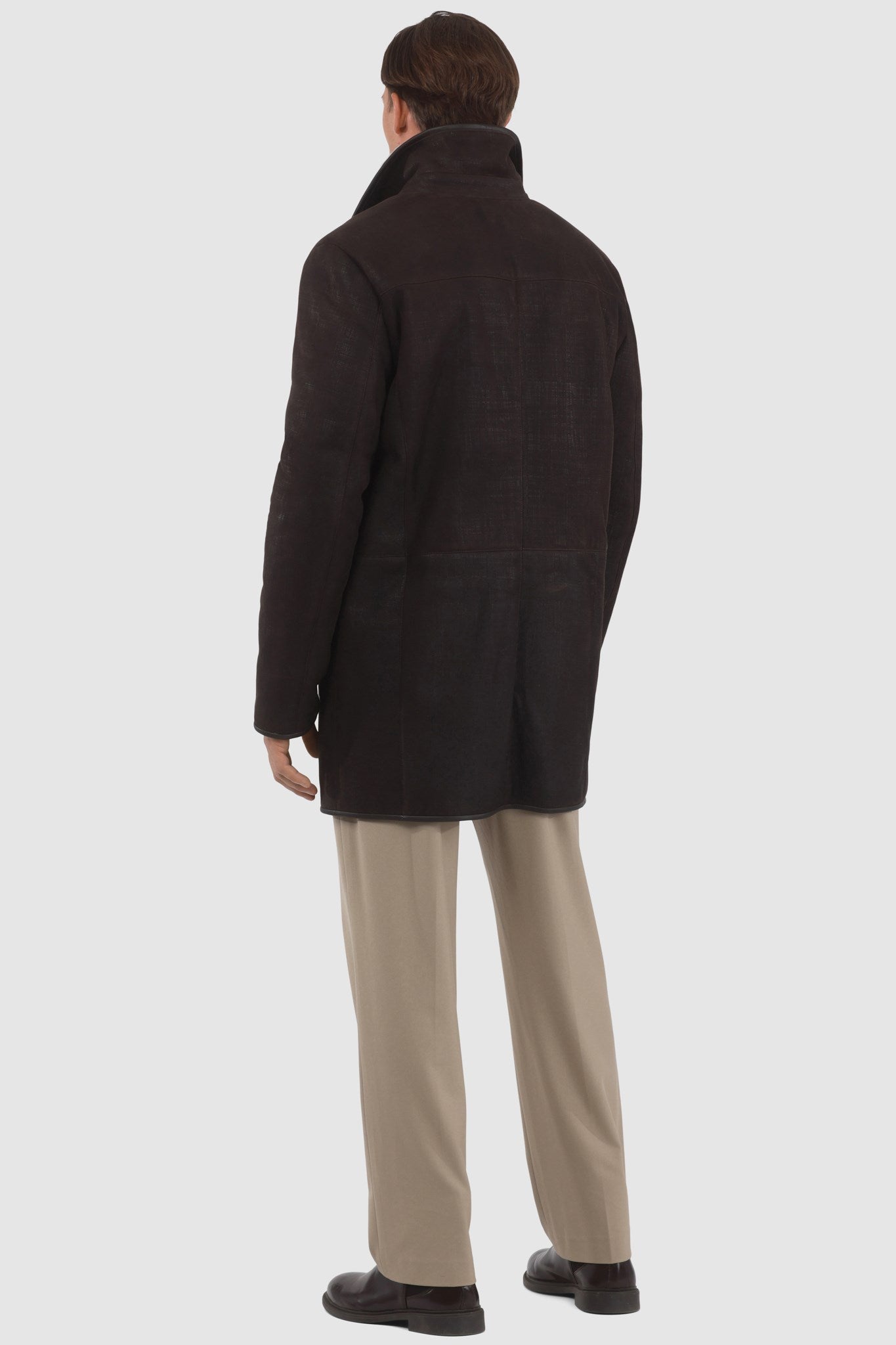 Poussette en peau d'agneau mérinos pour homme