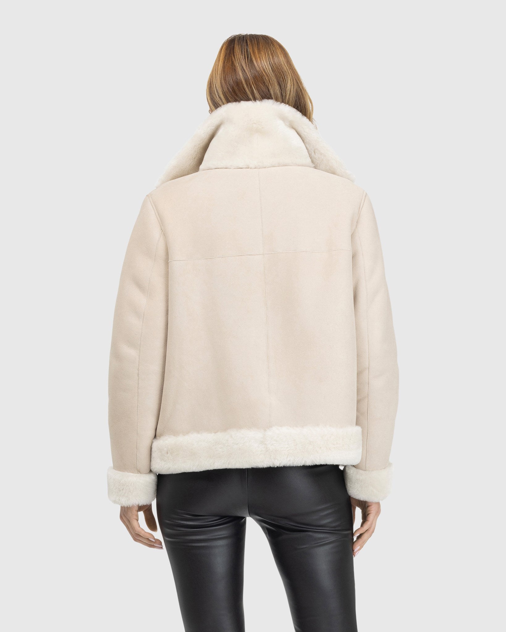 Merino Shearling Lamb Zip Jacket