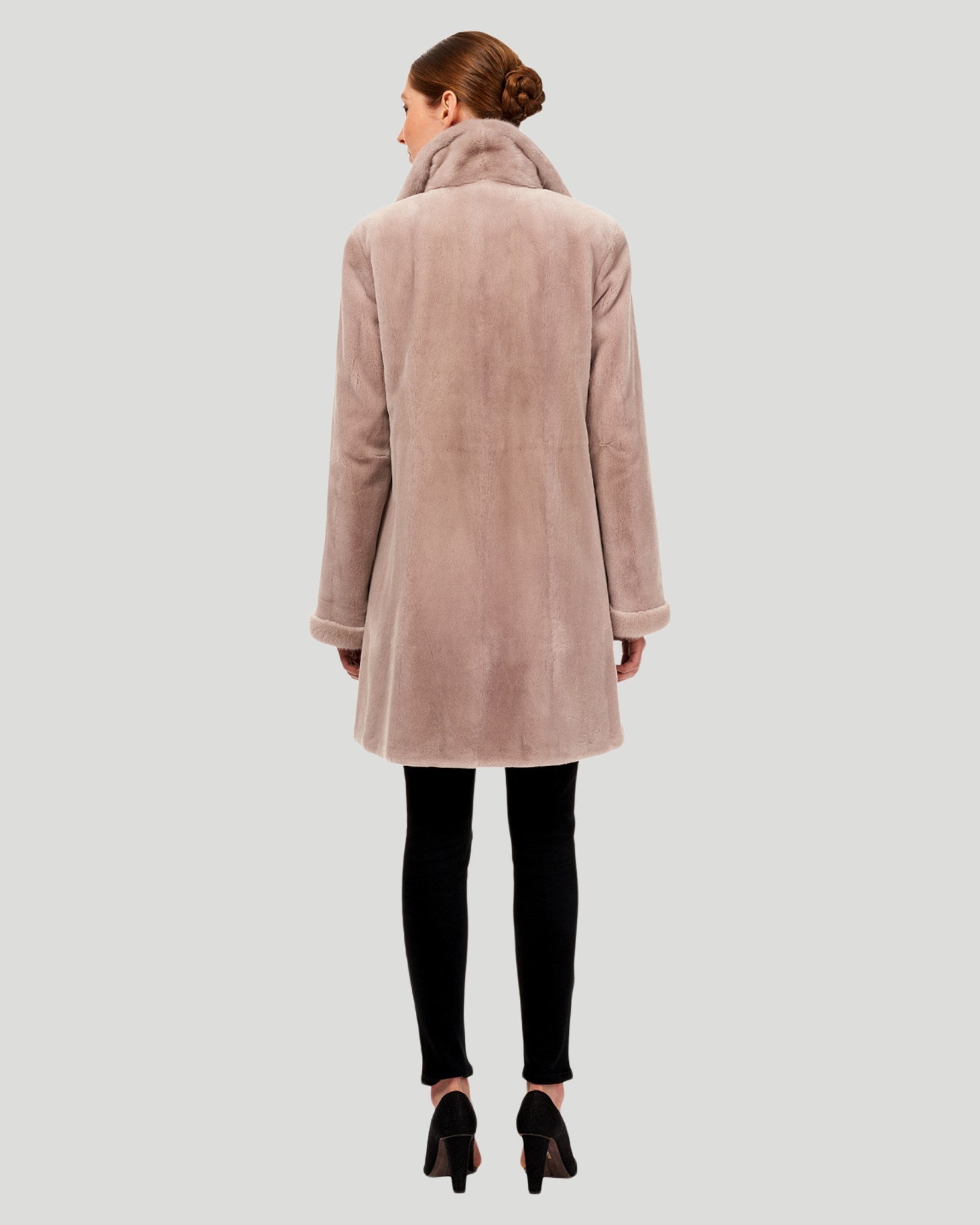 Sheared Mink Reversible Short Coat
