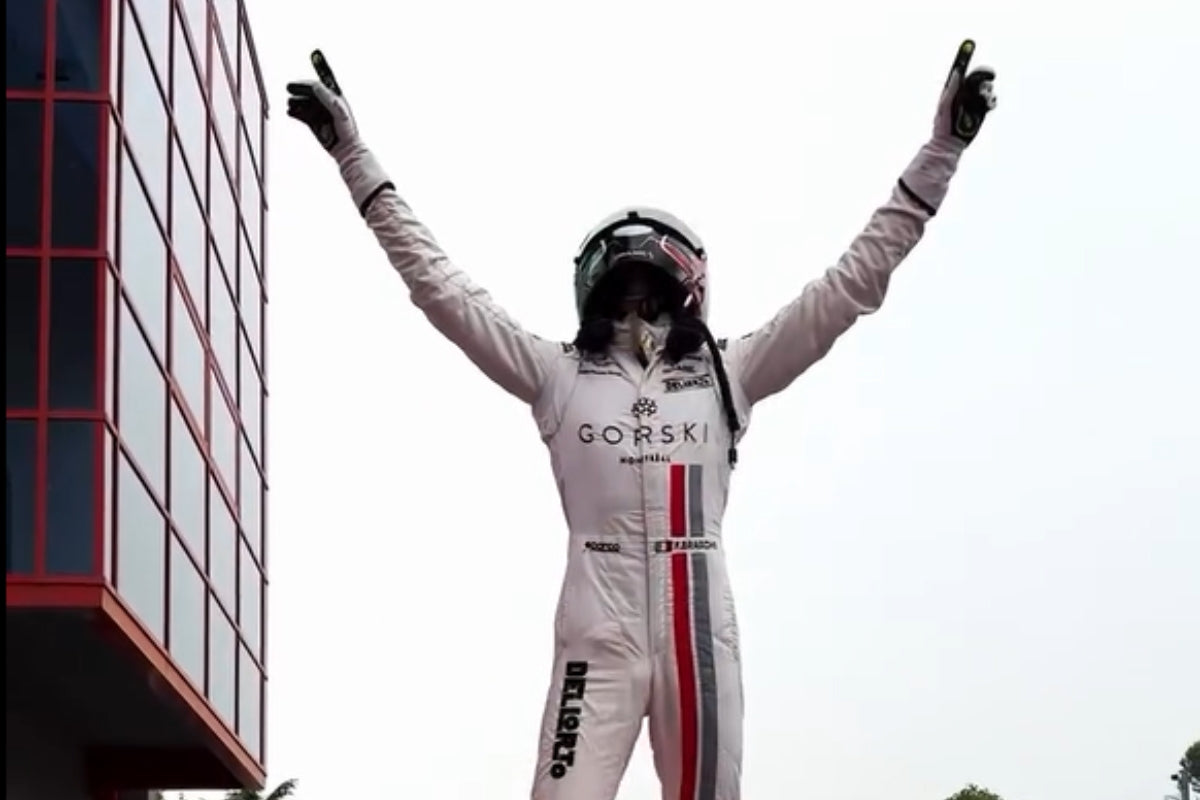 Gorski applauds Francesco Braschi on his fantastic race at Imola