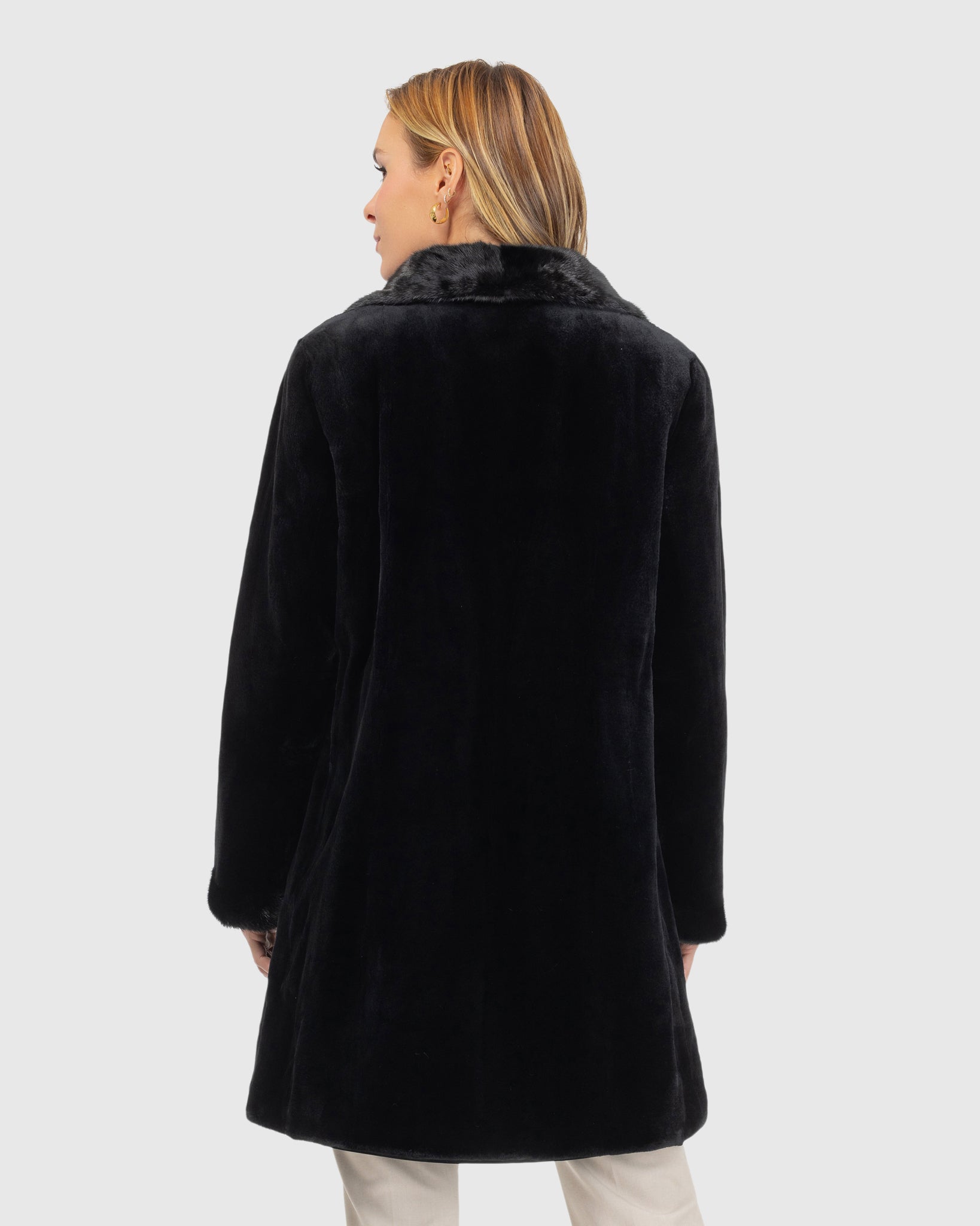 Sheared Mink Reversible Short Coat
