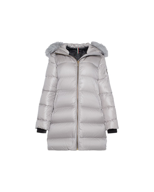 Après-Ski Jacket with Detachable Fox Hood Trim