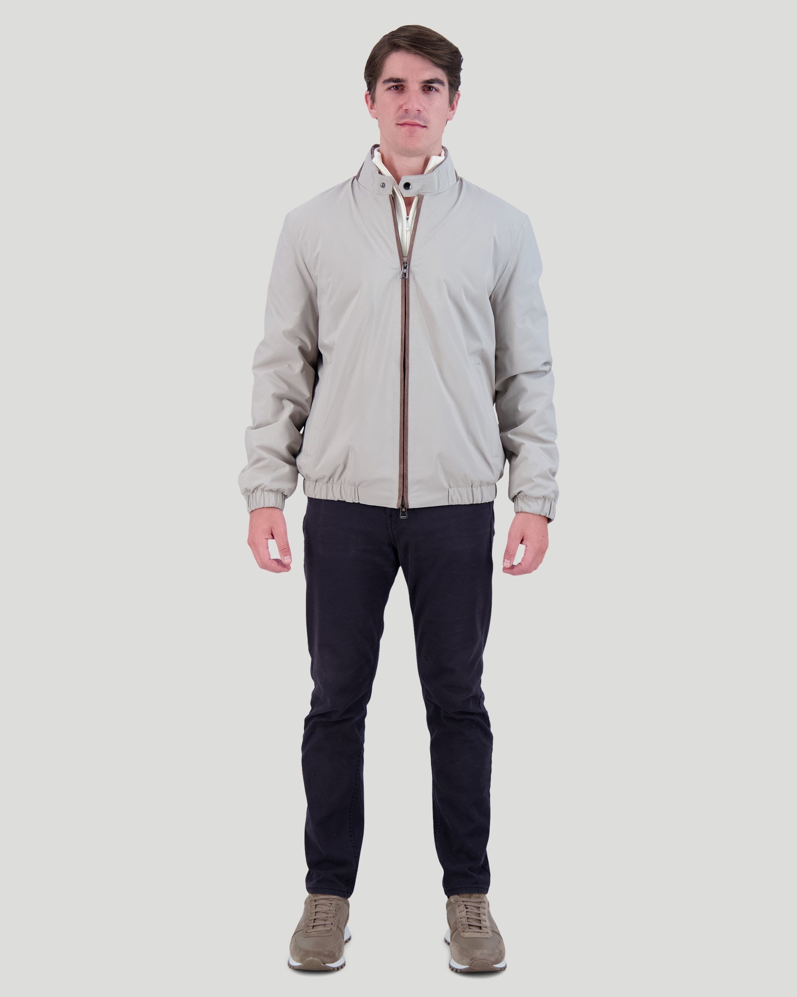 Veste pour homme avec doublure en peau d'agneau sélectionnée