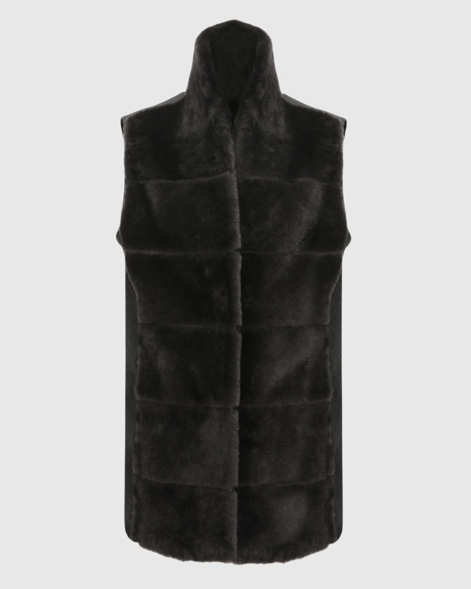 Reversible Select Shearling Lamb Vest with Select Cashmere & Wool Back
